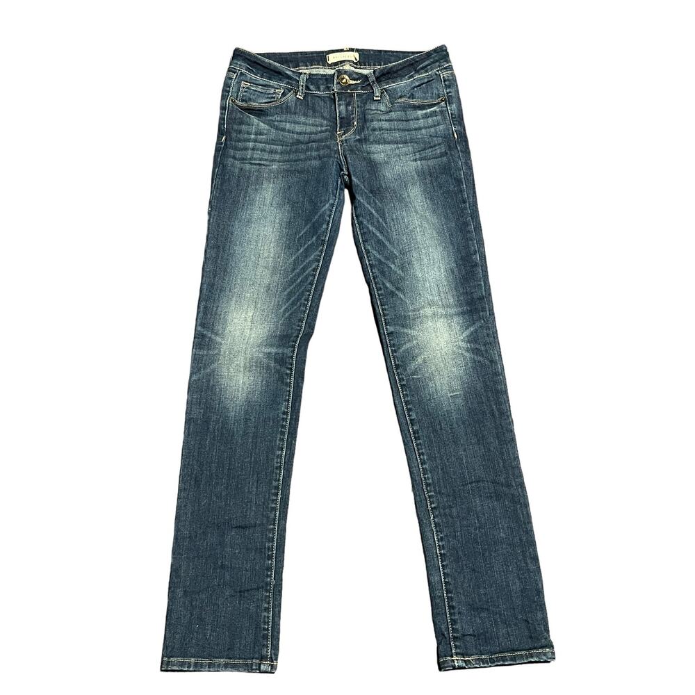 Bullhead Black Blue skinny jeans 7 short dark blue denim 7S